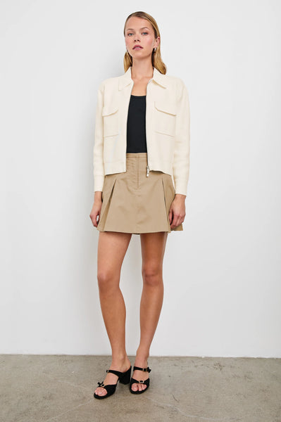 Rails Remington Cotton Blend Jacket in Ivory