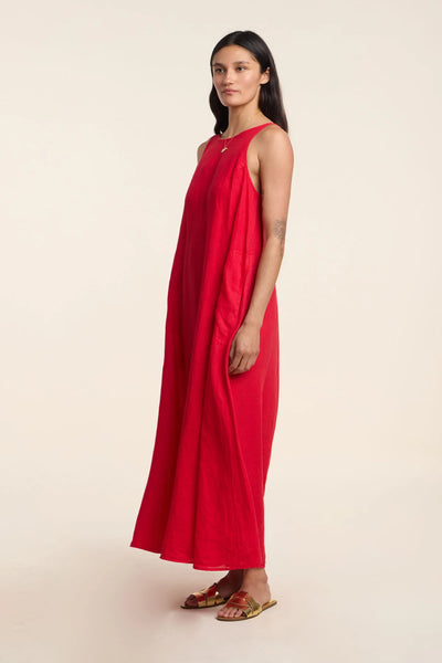 Velvet Reta Woven Linen Maxi Dress in Rio