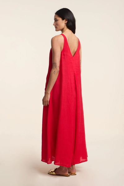 Velvet Reta Woven Linen Maxi Dress in Rio