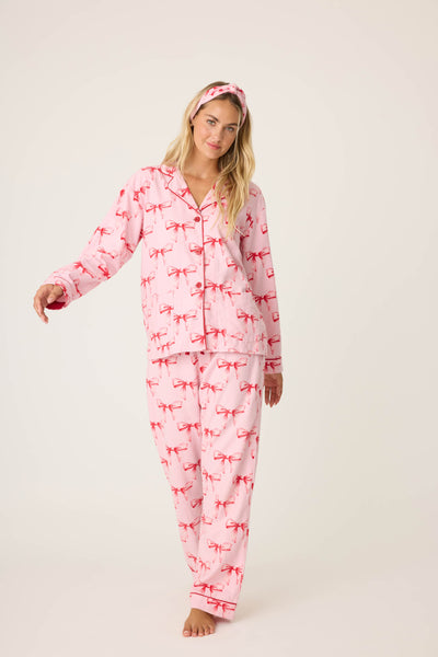 PJ Salvage Flannels PJ Set in Candy Pink