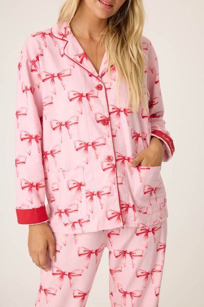 PJ Salvage Flannels PJ Set in Candy Pink