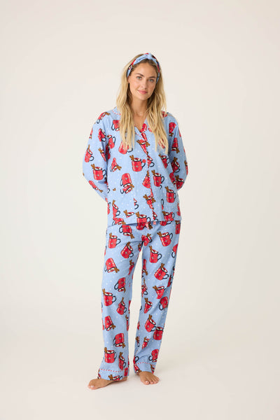 PJ Salvage Flannels PJ Set in Denim