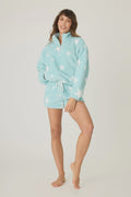 PJ Salvage Let's Get Cozy Star Short in Light Mint