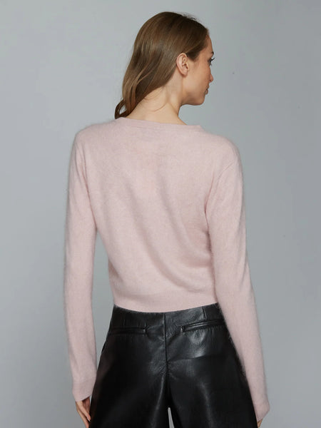 autumn cashmere Brushed Baby Cardigan in Puff