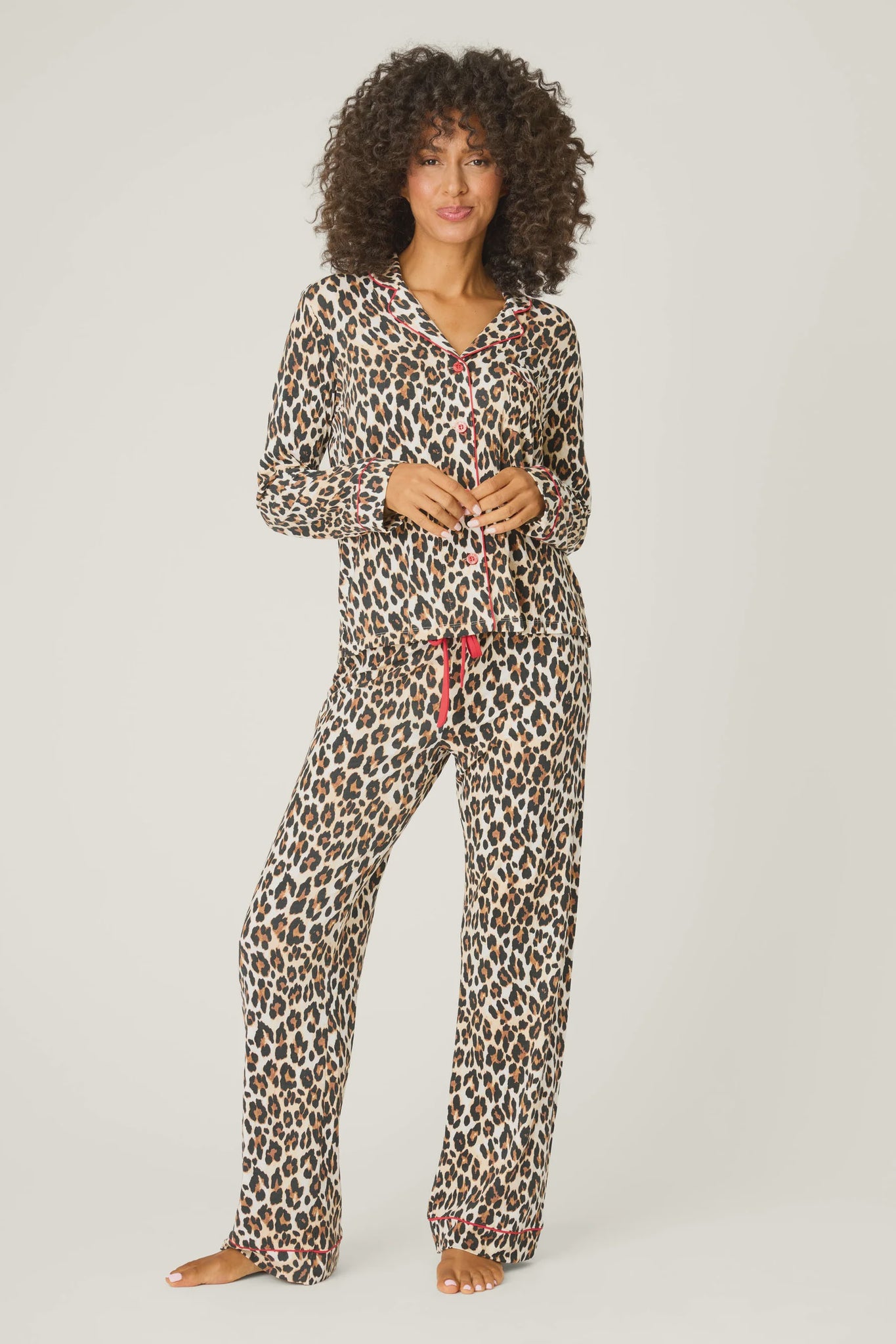 PJ Salvage Holiday Dreams Set in Leopard Print