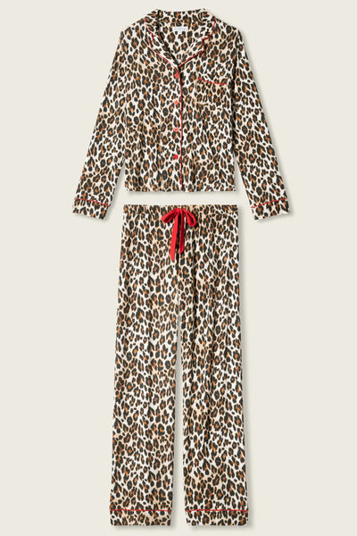 PJ Salvage Holiday Dreams Set in Leopard Print