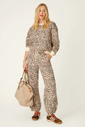 PJ Salvage C'est La Vie Good Hang Banded Sweatpant in Nude