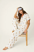 PJ Salvage Meet Me in Pawris PJ Set in Ivory