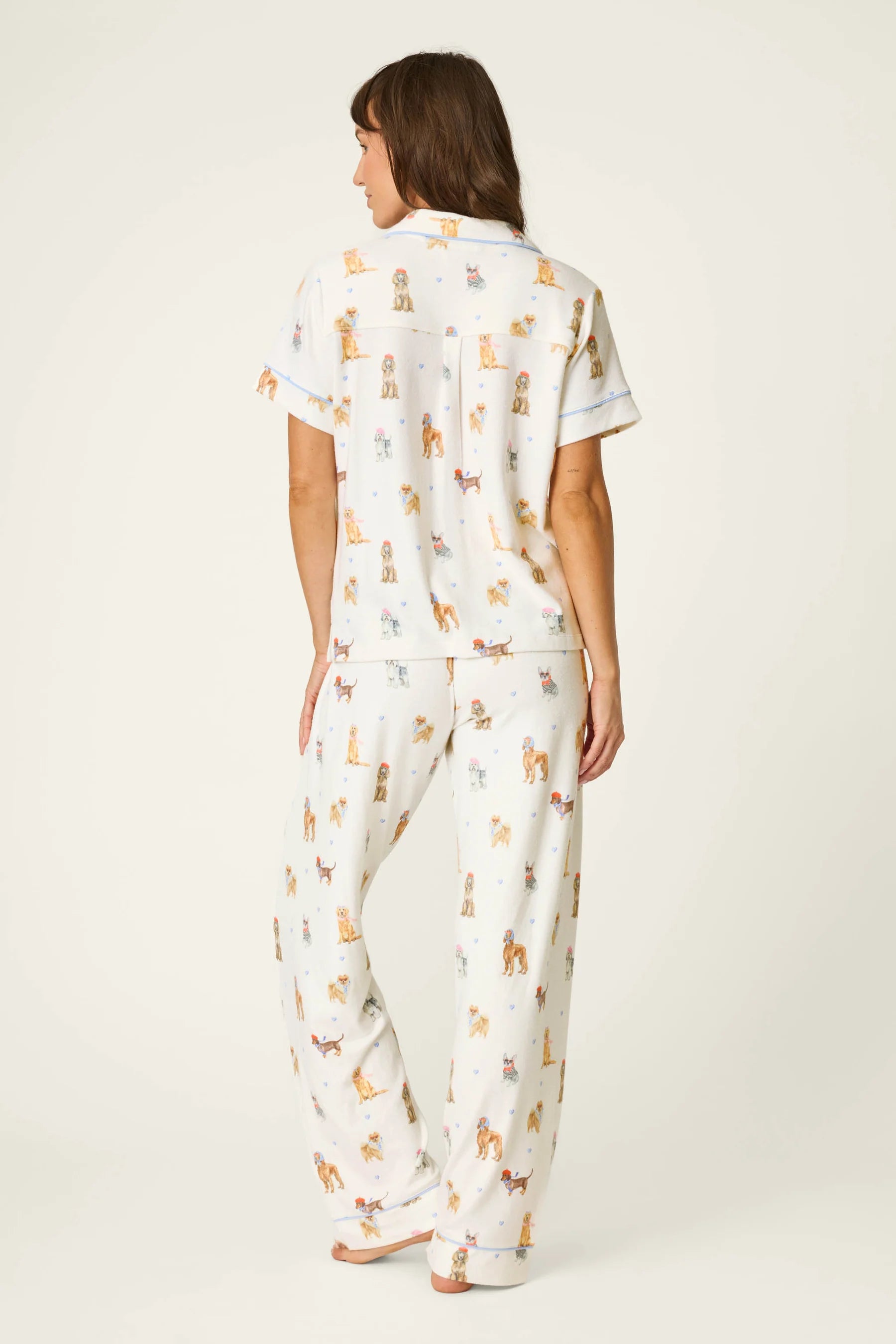 PJ Salvage Meet Me in Pawris PJ Set in Ivory