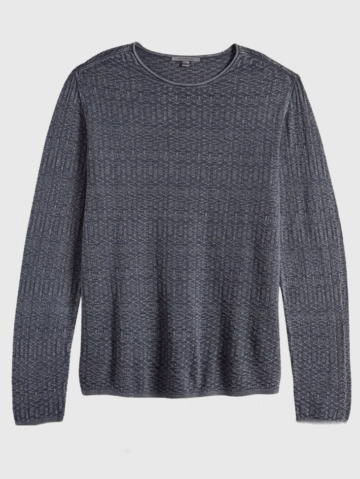 John Varvatos Riley Vintage Wash Crew - Iron Grey