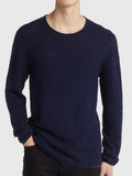 John Varvatos Riley Vintage Wash Crew - Navy