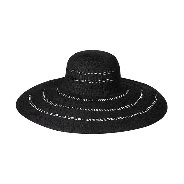 Lack of Color Riviera Ultrawide Hat in Noir