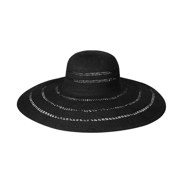 Lack of Color Riviera Ultrawide Hat in Noir