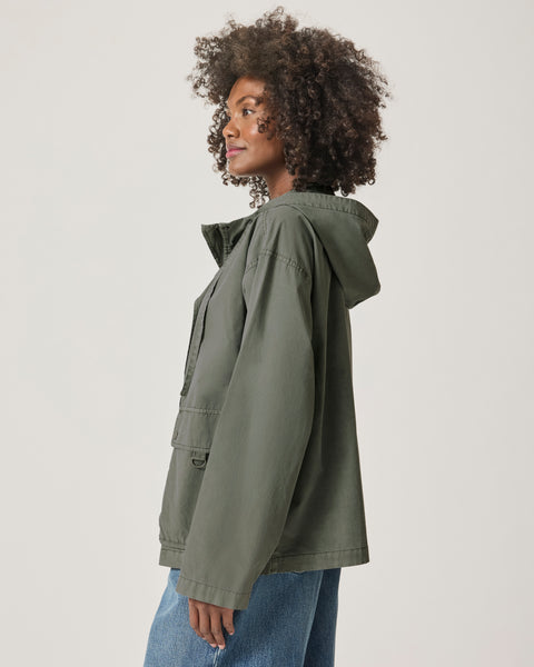 Splendid Serenity Cotton Zip Front Jacket in Soft VOB