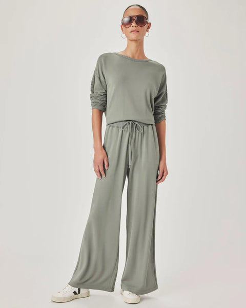 Splendid Jada Full Length Sweatpant in Eucalyptus