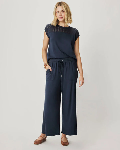 Splendid Jada Full Length Sweatpant in Navy