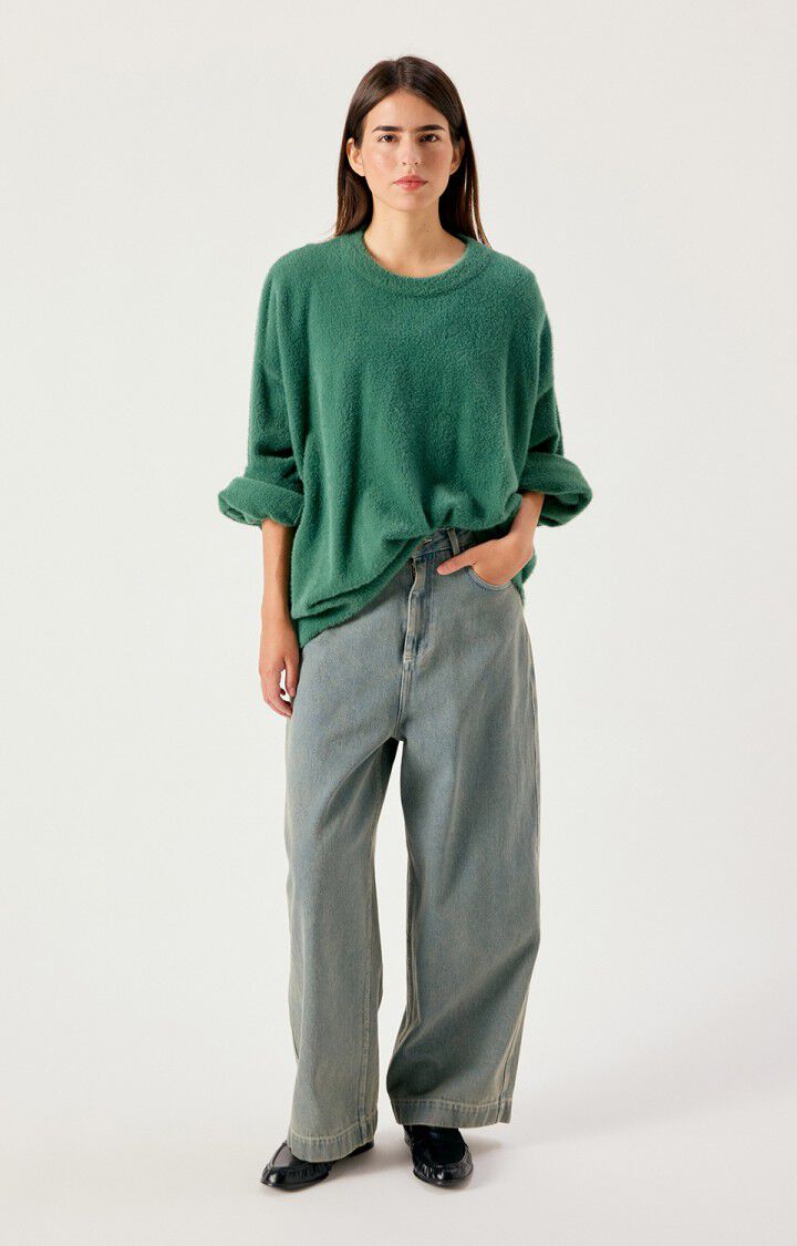 American Vintage Sapowood Crewneck Sweater in Spinach