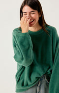 American Vintage Sapowood Crewneck Sweater in Spinach