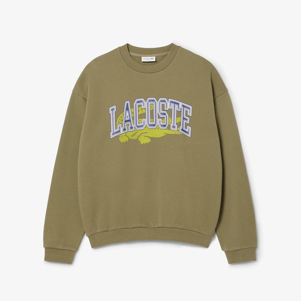 Lacoste Loose Fit Fleece Sweatshirt - Khaki