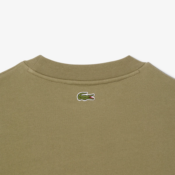 Lacoste Loose Fit Fleece Sweatshirt - Khaki