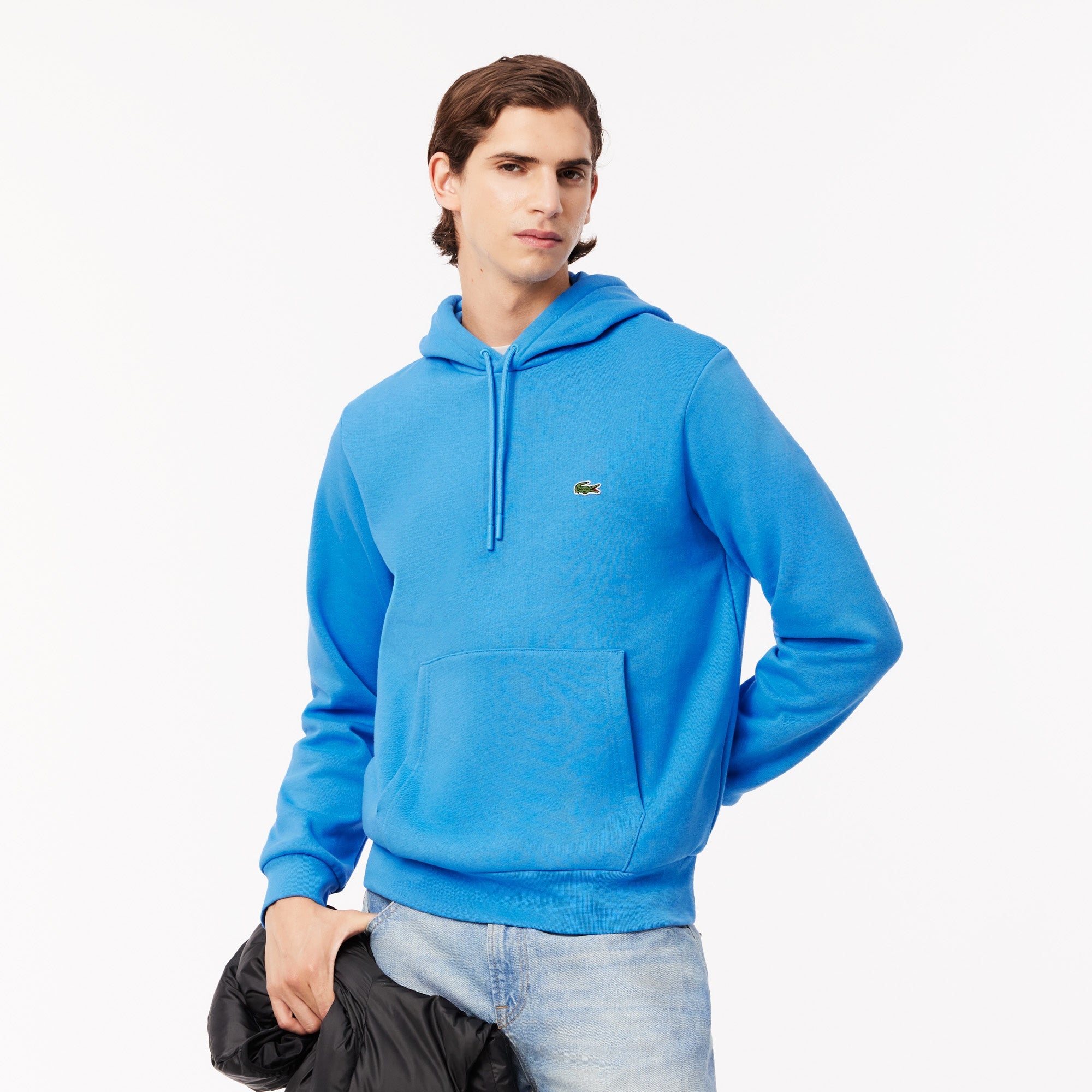 Lacoste Fleece Hoodie - Argentine Blue