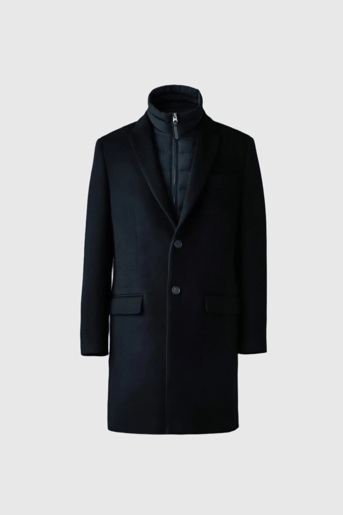 Mackage Men's SKAI 3-in-1 Wool Coat with Removable Liner - Black