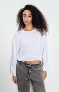 American Vintage SONOMA Cotton L/S Tee in White