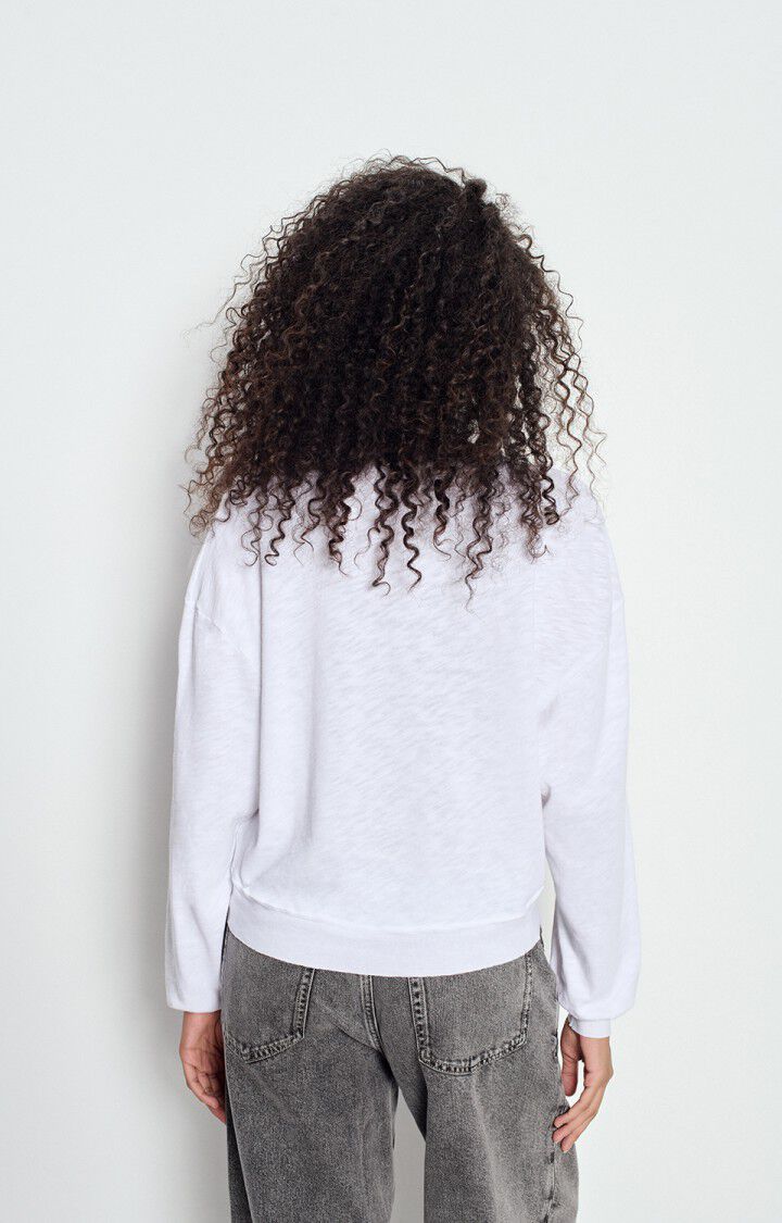 American Vintage SONOMA Cotton L/S Tee in White