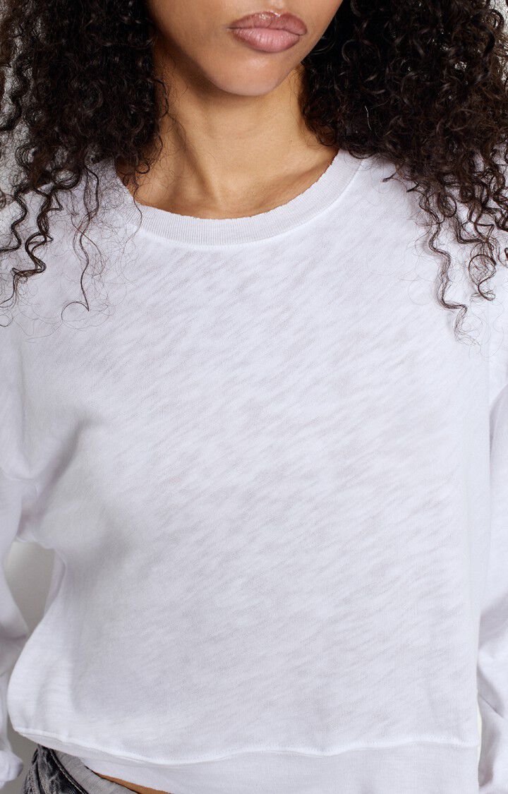 American Vintage SONOMA Cotton L/S Tee in White