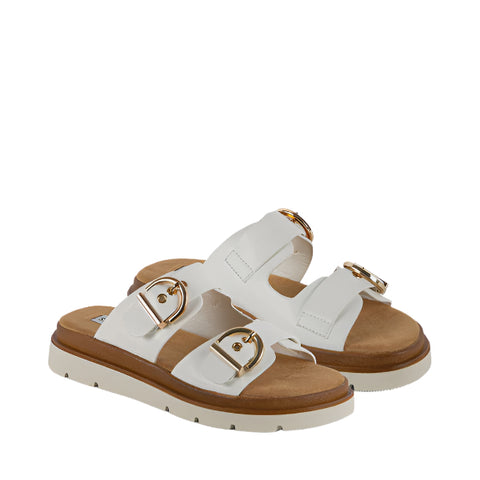 Steve Madden Rylla double strap sandal in white