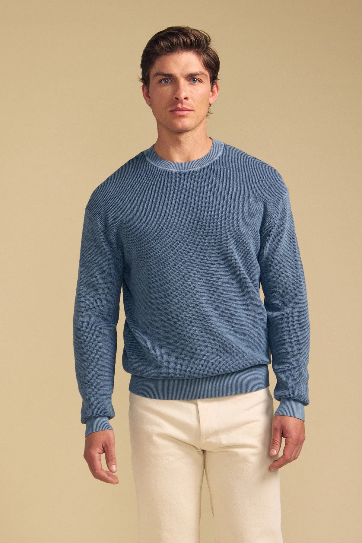 Velvet Men's Phinn Cotton LS Crew Sweater in Classic