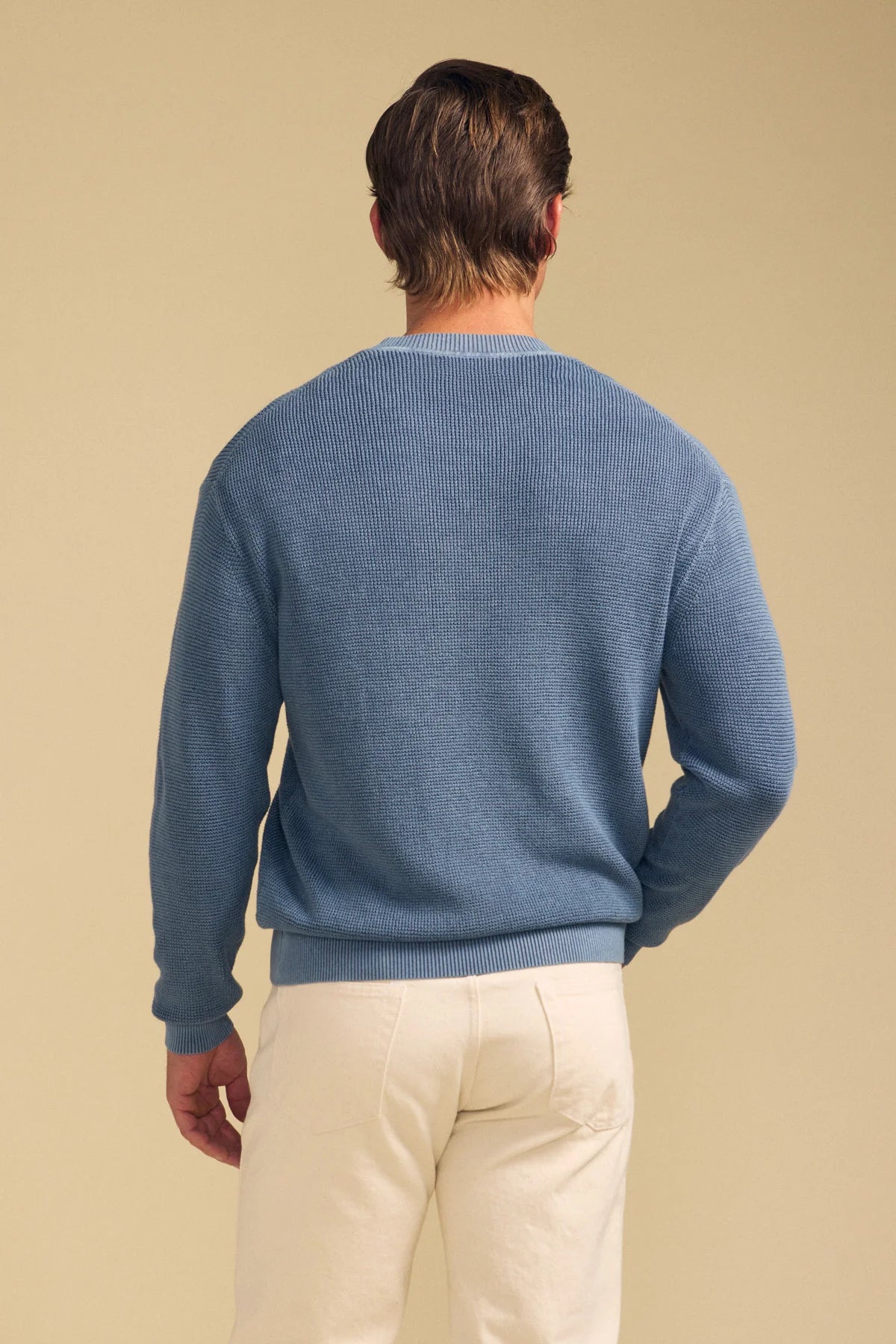 Velvet Men's Phinn Cotton LS Crew Sweater in Classic