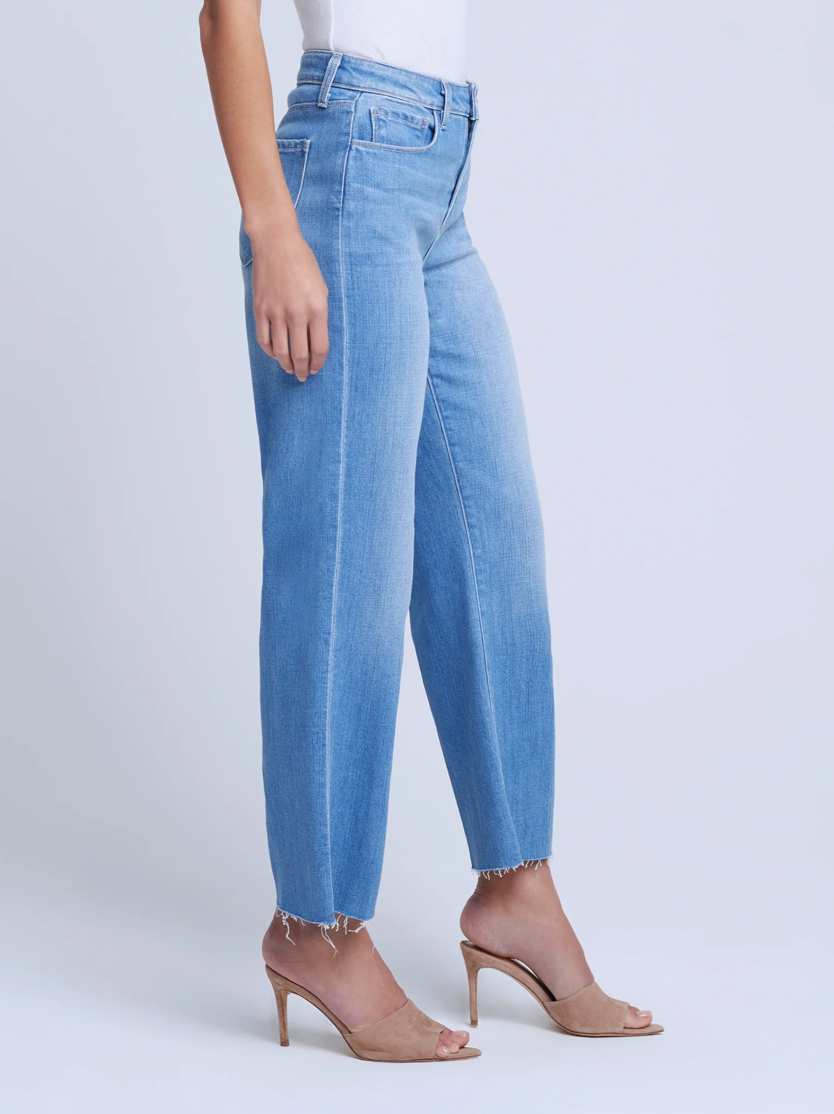 L'AGENCE Wanda Hi Rise Crop WideLeg BalHarb