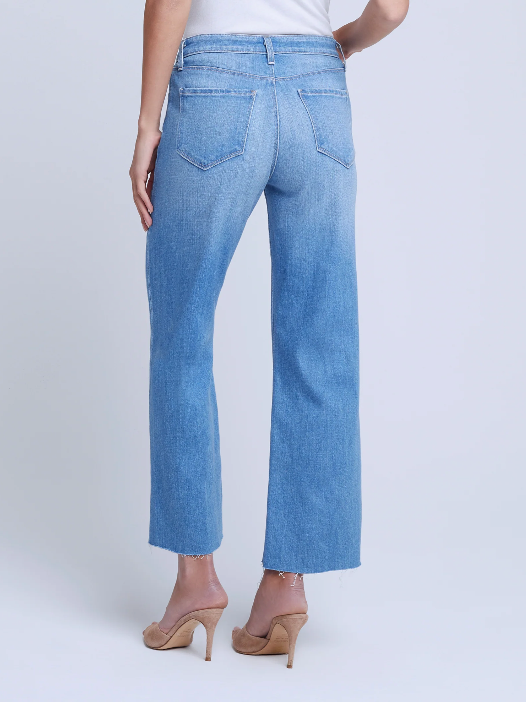 L'AGENCE Wanda Hi Rise Crop WideLeg BalHarb