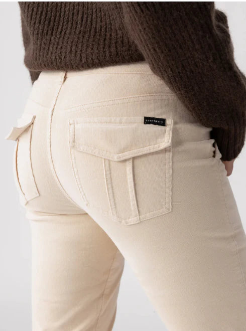 Sanctuary Hayden Corduroy bootcut in Vanilla Creme