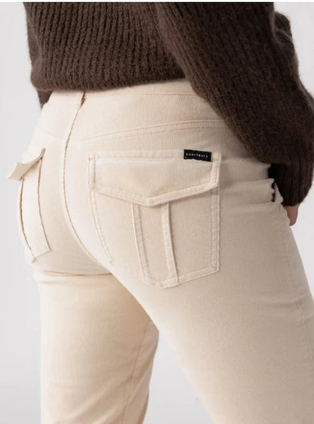 Sanctuary Hayden Corduroy bootcut in Vanilla Creme