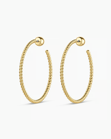 gorjana Crew Large hoops in gold
