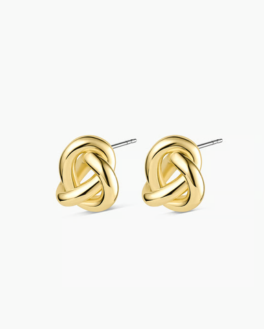 gorjana Infinity Knot studs in gold