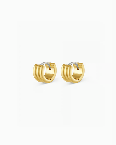 gorjana Reed Huggies in gold