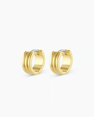 gorjana Reed hoops in gold