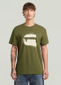 G-STAR Spray G Logo RT S/S T - Shadow Olive