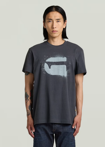 G-STAR Spray G Logo RT S/S T - India Ink