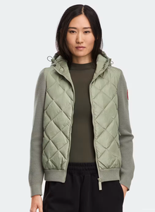 Canada Goose Women's HyBridge Knit Quilted Hoody - Sagebrush