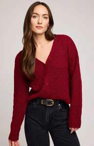 Gentle Fawn Lila Cardigan in Heather Crimson