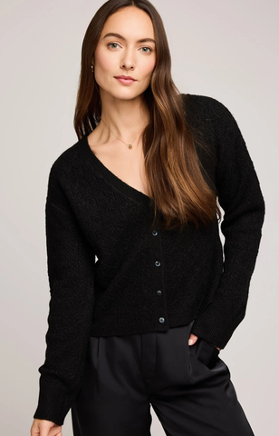 Gentle Fawn Lila Cardigan in Black
