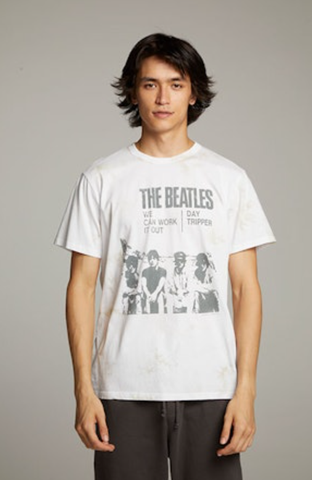 Chaser Men's The Beatles Day Tripper in Storm Tie Dye