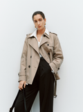 Meilleur Moment Belted Trench Coat in Light Khaki