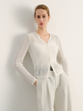 Meilleur Moment Sheer Cardigan in White