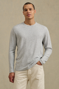 Velvet Men's Colton Cozy Double Face L/S Top - Heather Grey