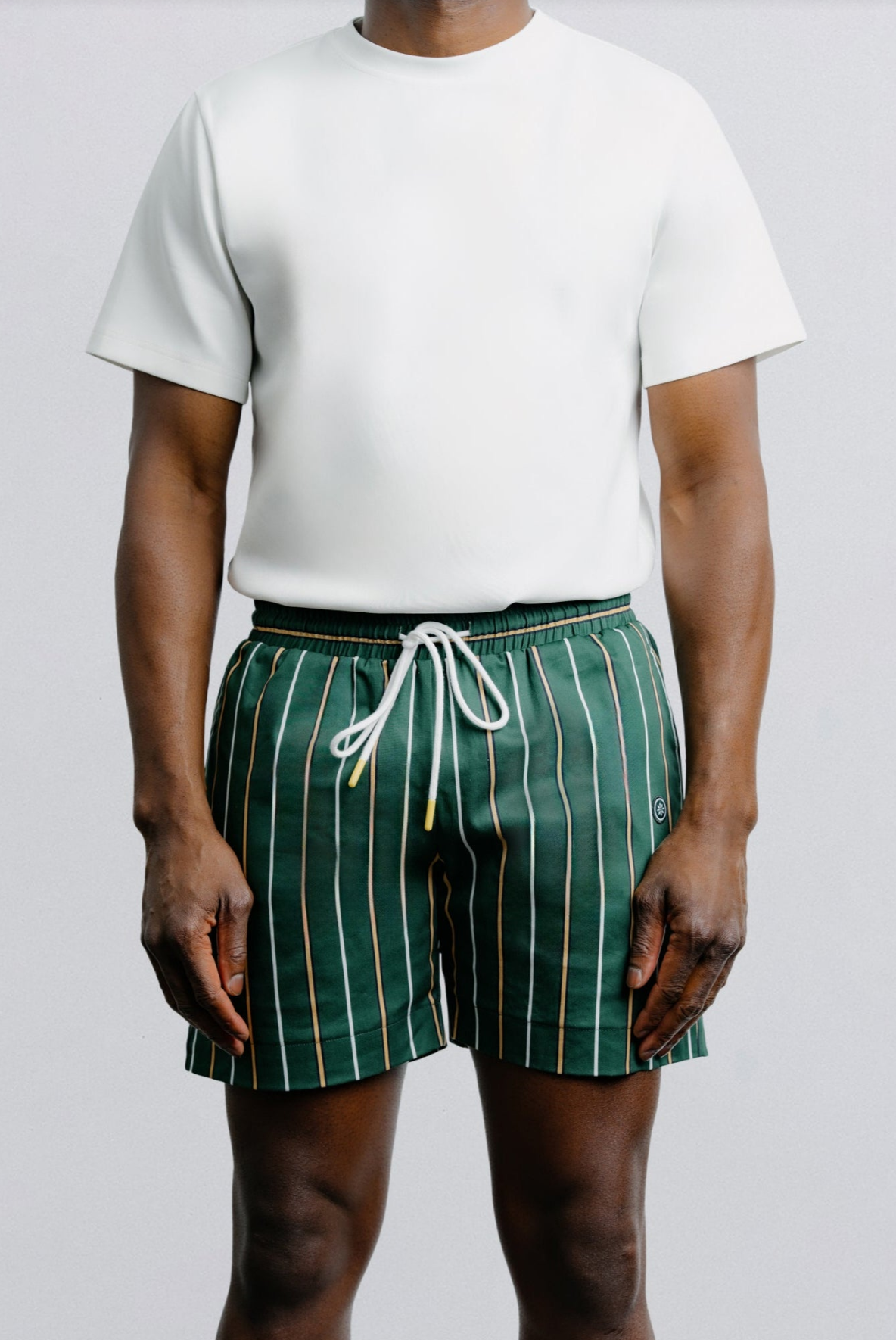 Champlain Day Stripe Shorts - Yellow/White/Green